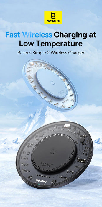 15W Fast Wireless Charging Pad – Transparent Qi Charger for iPhone & Android