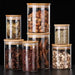 Glass Food Storage Jar with Wood Lid — Airtight Kitchen Storage (250/400/520/1000ml)