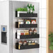 Magnetic Fridge Shelf Spice Rack – Black, Space‑Saving Kitchen Organiser