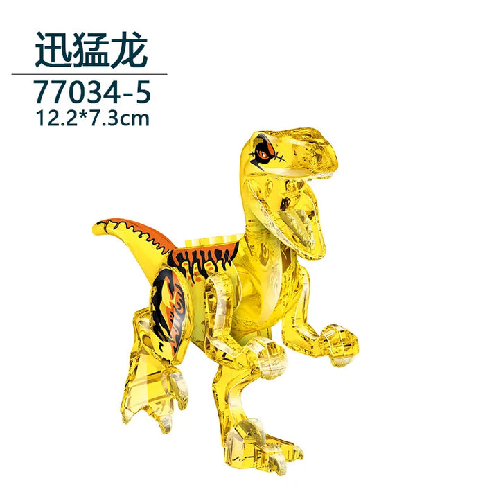Tyrannosaurus Rex Building Block Figure — Jurassic Dinosaur Brick Toy (LEGO-compatible, 1pc)
