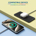 15W Qi Wireless Car Charger Pad with USB — QC3.0 Input, Compatible with iPhone 11–16 & Qi Devices
