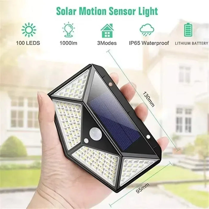 Solar-Powered LED Lamp - Multifunctional, Waterproof Outdoor Garden Decoration Spotlight with Motion Sensor - Ideal for Energy-Efficient Garden Illumination