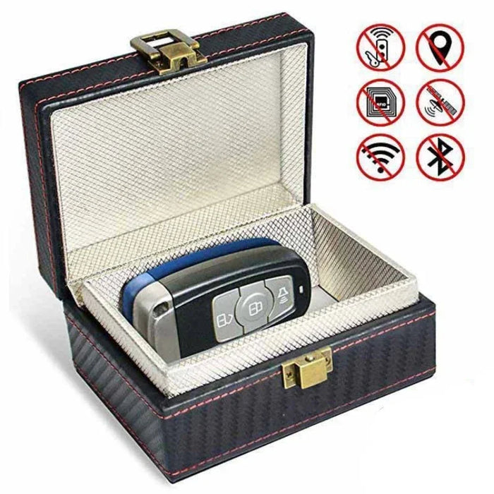 Faraday Anti-Theft Box — RFID & Key Fob Signal Blocker (11.6×9×5.8cm)