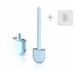 Silicone Soft‑Bristle Wall‑Mounted Toilet Brush with ABS Handle