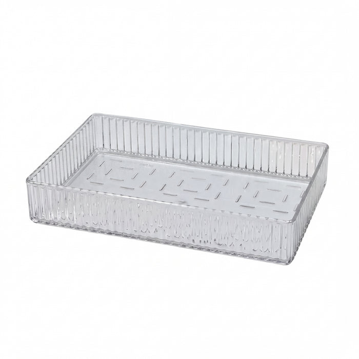 Stackable Acrylic Drawer Organiser — Adjustable Divider Trays for Makeup