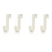 S-shaped Metal Over-Cabinet Door Hooks — Multi-purpose Kitchen & Bathroom Storage