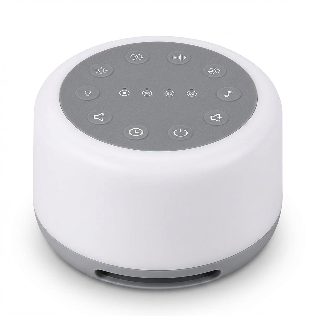 7‑Colour Night Light & 24‑Sound Sleep Machine — Rechargeable White Noise Speaker