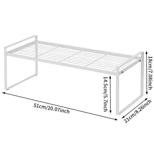 Over‑sink Metal Kitchen Drying Rack — Plates, Cutlery & Tableware Organiser
