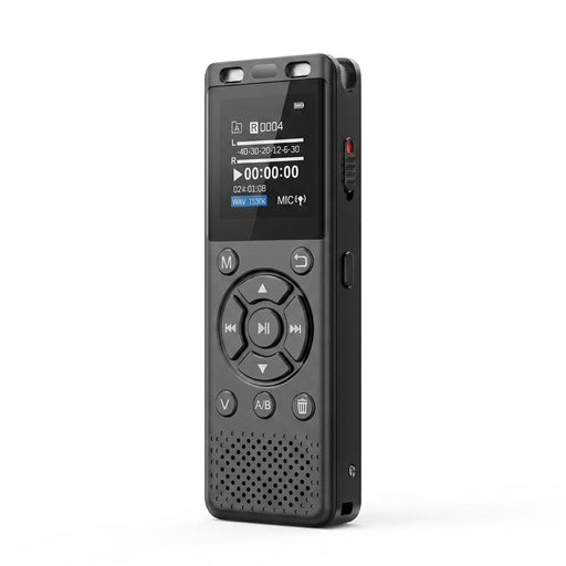 Large-screen USB-C Rechargeable Voice Recorder with Noise Reduction and TF Card Support