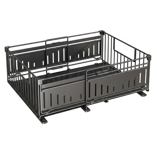 Telescopic Pull-Out Drawer Organiser — Adjustable 33–49cm for Cabinet & Cupboard