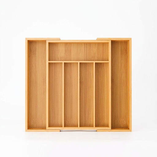 Adjustable Wooden Cutlery Tray Drawer Organiser — Expandable Divider