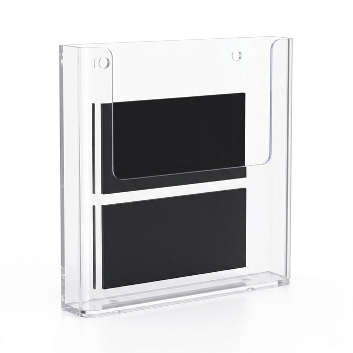 Clear Acrylic Wall-Mount Brochure Holder — Fits A4 & A5
